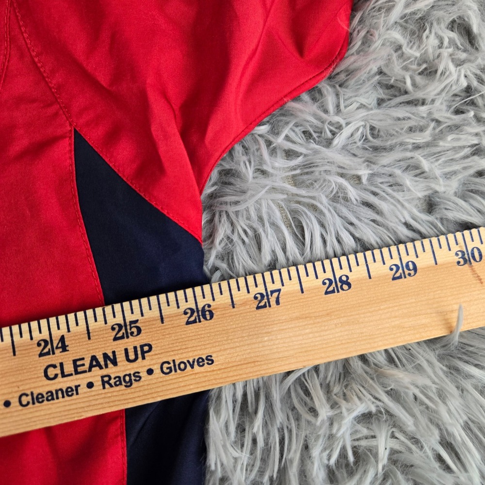 Majestic Boston Red Sox MLB Batting Jacket Mens Medium Red‎ Navy AJ754 Pullover - Picture 4 of 8